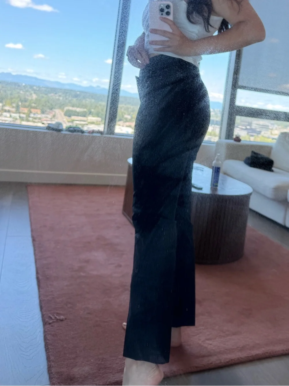 Italian Wool Black Pants